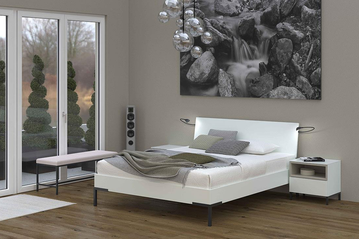 Schlafzimmer Bett Genua