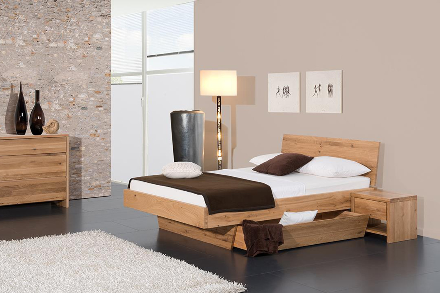 Schlafzimmer Bett Natura